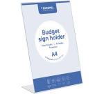 Europel Budget Document Display Stand, L Base, A4 Size