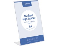 Europel présentoir de documents Budget, pied en L, ft A4