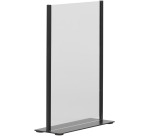 Tisch-Posterhalter A4 Metall mit schwarzem Acrylglas-Schild