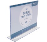 Europel folderhouder Budget, met T-voet, ft A5, liggend, pak van 5 stuks