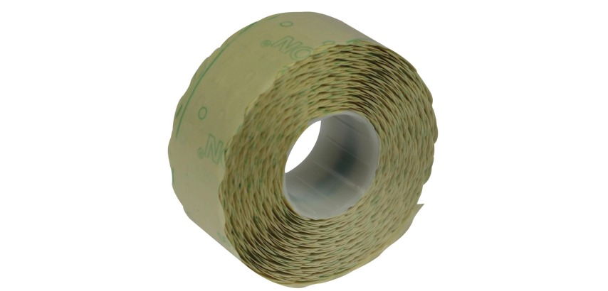 Etiketten für Samark Etikettiergerät, Größe 26 x 12 mm, permanent, Packung mit 12 Rollen