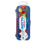 Giotto Watercolor Gouache 30mm box 12 colors with brush