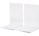 MAUL Serre-livres en acrylique, 10x10x13cm, set 2 pcs, transparent