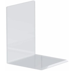MAUL Serre-livres en acrylique, 10x10x13cm, set 2 pcs, transparent