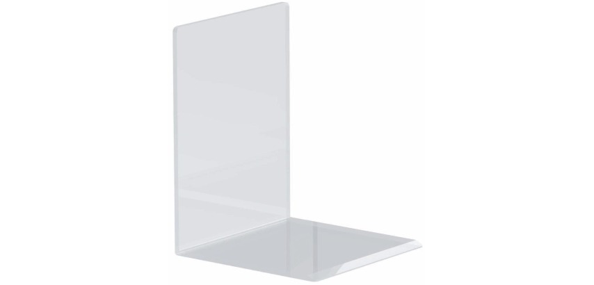 MAUL Buchstütze Acryl 10X10x13cm Satz 2 transparent klar