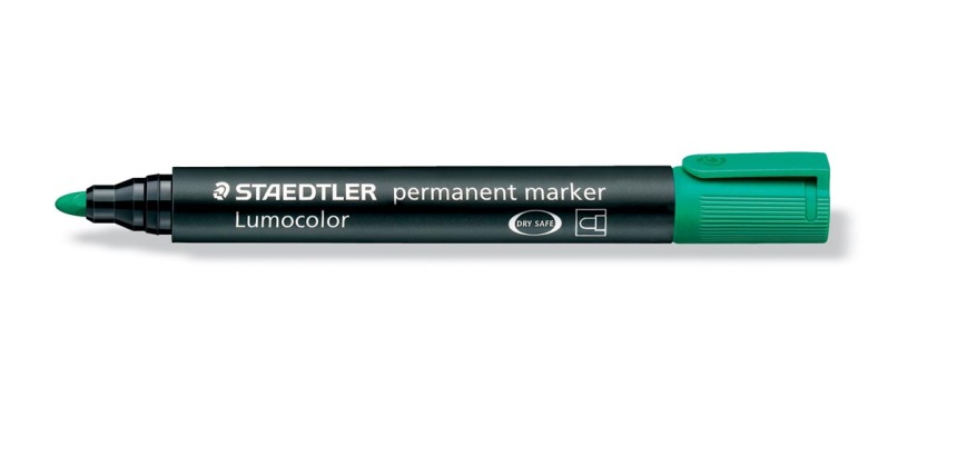 Staedtler Lumocolor 352, marqueur permanent, pointe ronde, 2 mm, vert