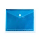 Documentenmap, met velcro sluiting, ft A4, geperforeerd, blauw, pak van 10 stuks
