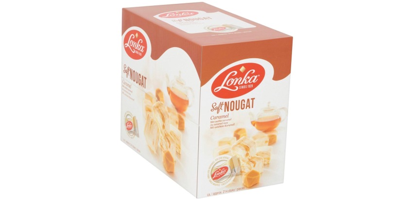 Nougat Lonka caramel doos 214 stuks