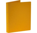 Bronyl ringmap, voor ft A4, uit glanskarton, 2 ringen van 25 mm, geel