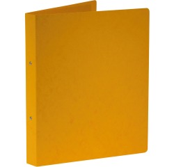 Bronyl ringmap, voor ft A4, uit glanskarton, 2 ringen van 25 mm, geel
