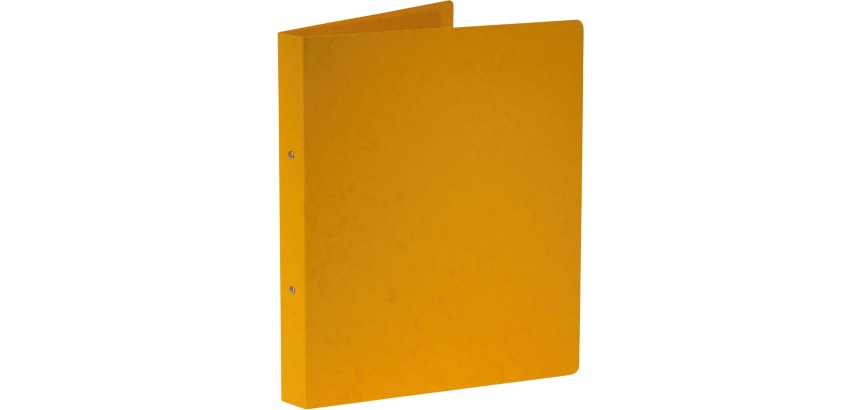 Bronyl ringmap, voor ft A4, uit glanskarton, 2 ringen van 25 mm, geel