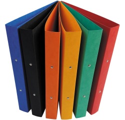 Bronyl classeur à anneaux, pour ft A4, en carton lustré, 2 anneaux de 25 mm, couleurs assorties