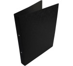Bronyl ring binder, for A4 size, in glossy cardboard, 2 rings of 25 mm, black