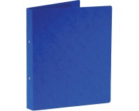 Bronyl classeur à anneaux, pour ft A4, en carton lustré, 2 anneaux de 25 mm, bleu