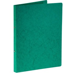 Bronyl ringmap, voor ft A4, uit glanskarton, 2 ringen van 16 mm, groen