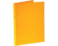 Bronyl classeur à anneaux, pour ft A4, en carton lustré, 2 anneaux de 16 mm, jaune