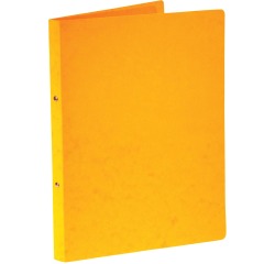 Bronyl ringmap, voor ft A4, uit glanskarton, 2 ringen van 16 mm, geel
