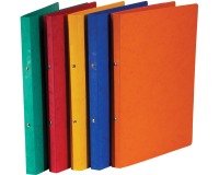 Bronyl ringmap, voor ft A4, uit glanskarton, 2 ringen van 16 mm, geassorteerde kleuren