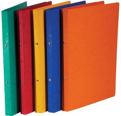 Bronyl ringmap, voor ft A4, uit glanskarton, 2 ringen van 16 mm, geassorteerde kleuren