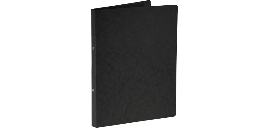 Bronyl classeur à anneaux, pour ft A4, en carton lustré, 2 anneaux de 16 mm, noir