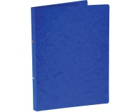 Bronyl classeur à anneaux, pour ft A4, en carton lustré, 2 anneaux de 16 mm, bleu