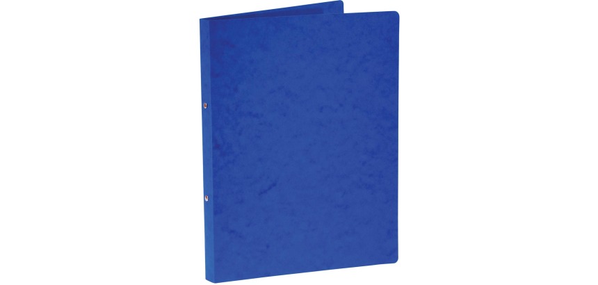 Bronyl classeur à anneaux, pour ft A4, en carton lustré, 2 anneaux de 16 mm, bleu