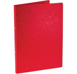 Bronyl ringmap, voor ft A4, uit glanskarton, 2 ringen van 16 mm, rood