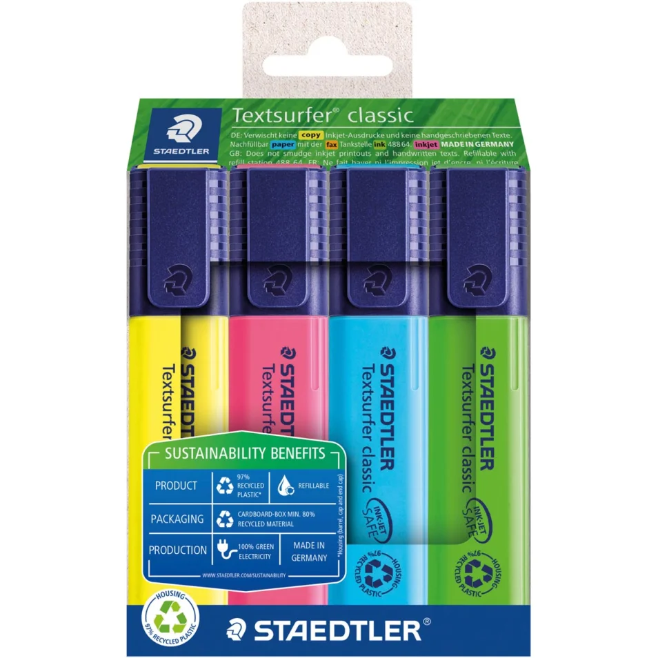 Staedtler surligneur Textsurfer Classic, étui avec 20 couleurs