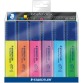 Staedtler Markeerstift Textsurfer Classic etui van 6 stuks: geel, oranje, roze, paars, blauw en groen