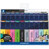 Staedtler surligneur Textsurfer Classic, étui avec 20 couleurs vintage et pastel