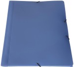 Bronyl Sorbet file folder with flaps and elastic bands ft A5, in PP, assorted