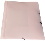 Bronyl Sorbet file folder with flaps and elastic bands ft A5, in PP, assorted