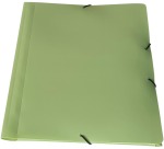 Bronyl Sorbet file folder with flaps and elastic bands ft A5, in PP, assorted