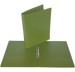 Bronyl Nature ringmap, voor ft A4, uit PP, 2 ringen van 25 mm, kaki groen