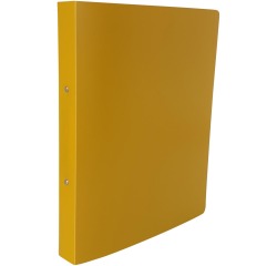 Bronyl Nature ringmap, voor ft A4, uit PP, 2 ringen van 25 mm, mosterdgeel