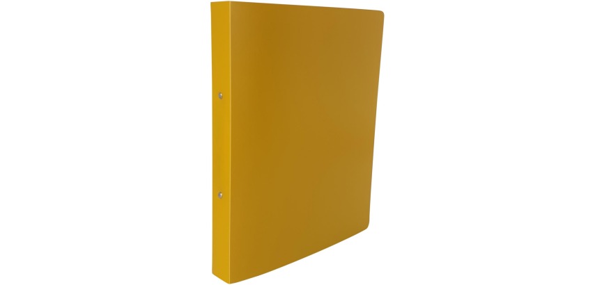 Bronyl Nature classeur à anneaux, pour ft A4, en PP, 2 anneaux de 25 mm, jaune moutarde