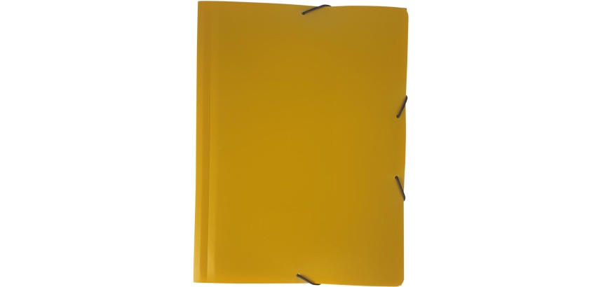 Bronyl chemise à rabats et élastiques Nature ft A4, en PP, jaune moutarde