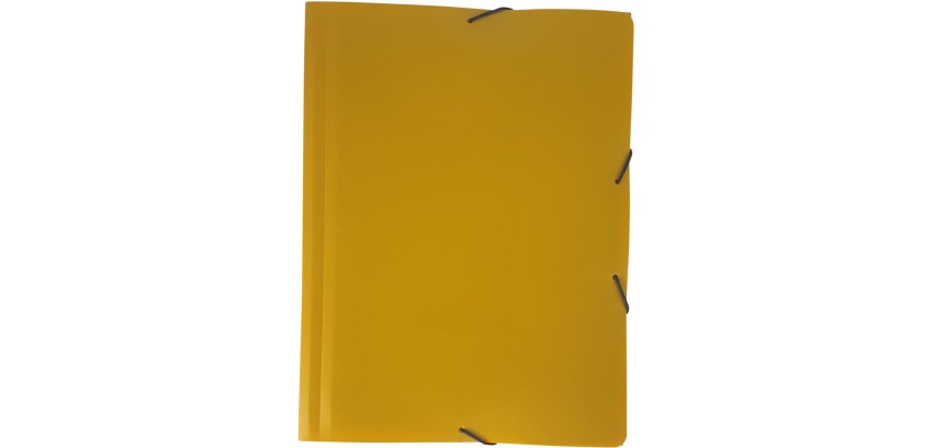 Bronyl Nature chemise à rabats et élastiques, pour ft A5, en PP, jaune moutarde