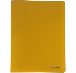 Bronyl protège-documents Nature ft A4, en PP, 50 pochettes, jaune moutarde