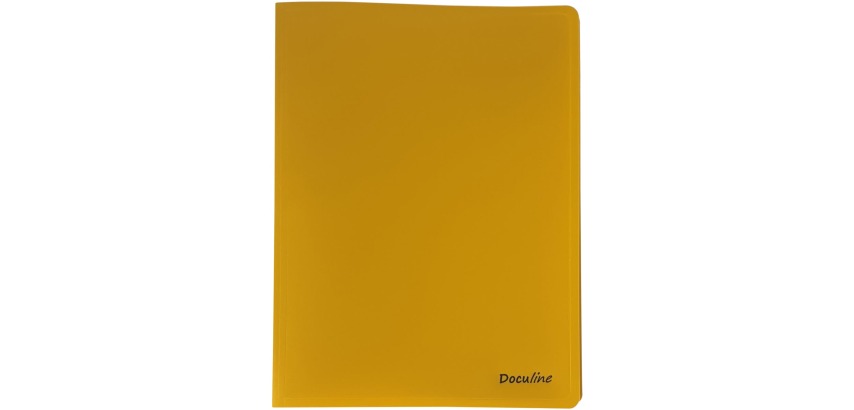 Bronyl document protector Nature A4 size, in PP, 50 pockets, mustard yellow