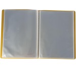 Bronyl protège-documents Nature ft A4, en PP, 50 pochettes, jaune moutarde