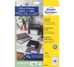 Avery Zweckform étiquettes polyvalentes, 38x21,2mm, blanc, adhésif permanent, 650 étiquettes, 10 feuilles