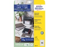 Avery Zweckform étiquettes polyvalentes, 38x21,2mm, blanc, adhésif permanent, 650 étiquettes, 10 feuilles