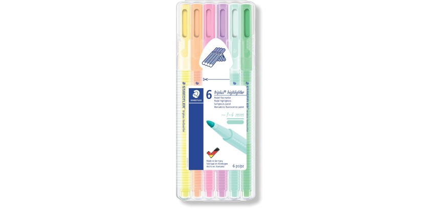 Staedtler Triplus Textsurfer, étui chevalet de 6 pièces