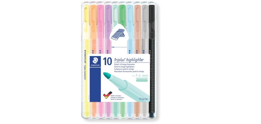 Staedtler Triplus Textsurfer, étui chevalet de 10 pièces
