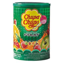 Chupa Chups sucettes, tube Fruit, paquet de 100 pièces