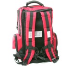 Sac à dos de premiers soins, avec pochettes modulaires pour le professionnel, rouge