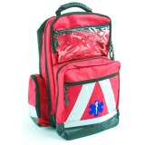 Erste-Hilfe-Rucksack, mit modularen Taschen für den Profi, rot