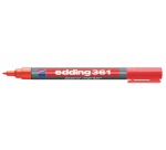 edding 361 Whiteboardmarker Rundspitze 1mm Rot