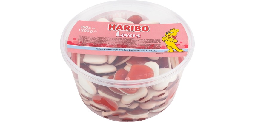 Haribo Lovers Süßwaren, Schachtel mit 150 Stück